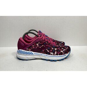 Brooks Adrenaline GTS 22 Running Shoes Womens Size 8 Pink Leopard 1203531B568
